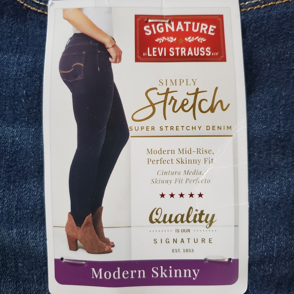Signature by Levi Strauss Black Skinny Stretch Jeans